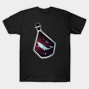 Oneiric space - Balena in the space inside a bottle T-Shirt